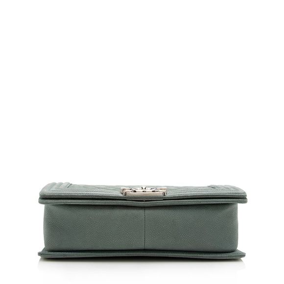 Chanel Matte Caviar Leather Old Medium Boy Bag - FINAL SALE - Picture 4 of 15